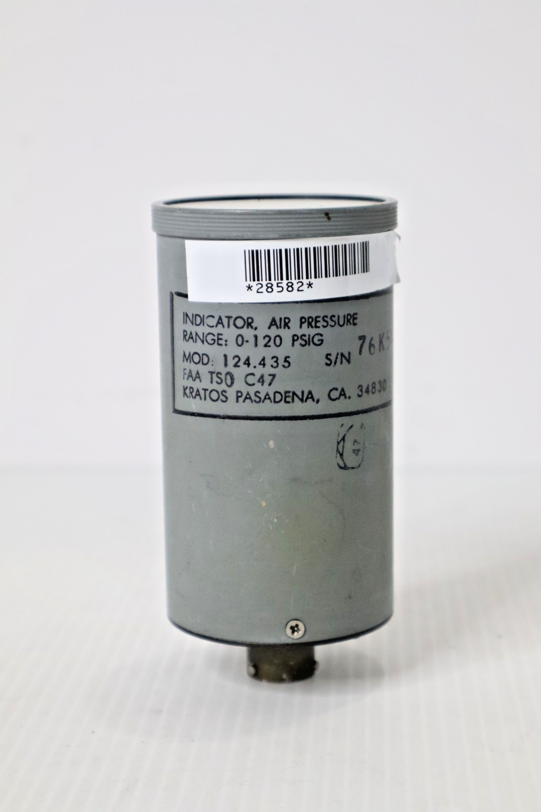 Kratos 124.435 Bleed Air Pressure Indicator