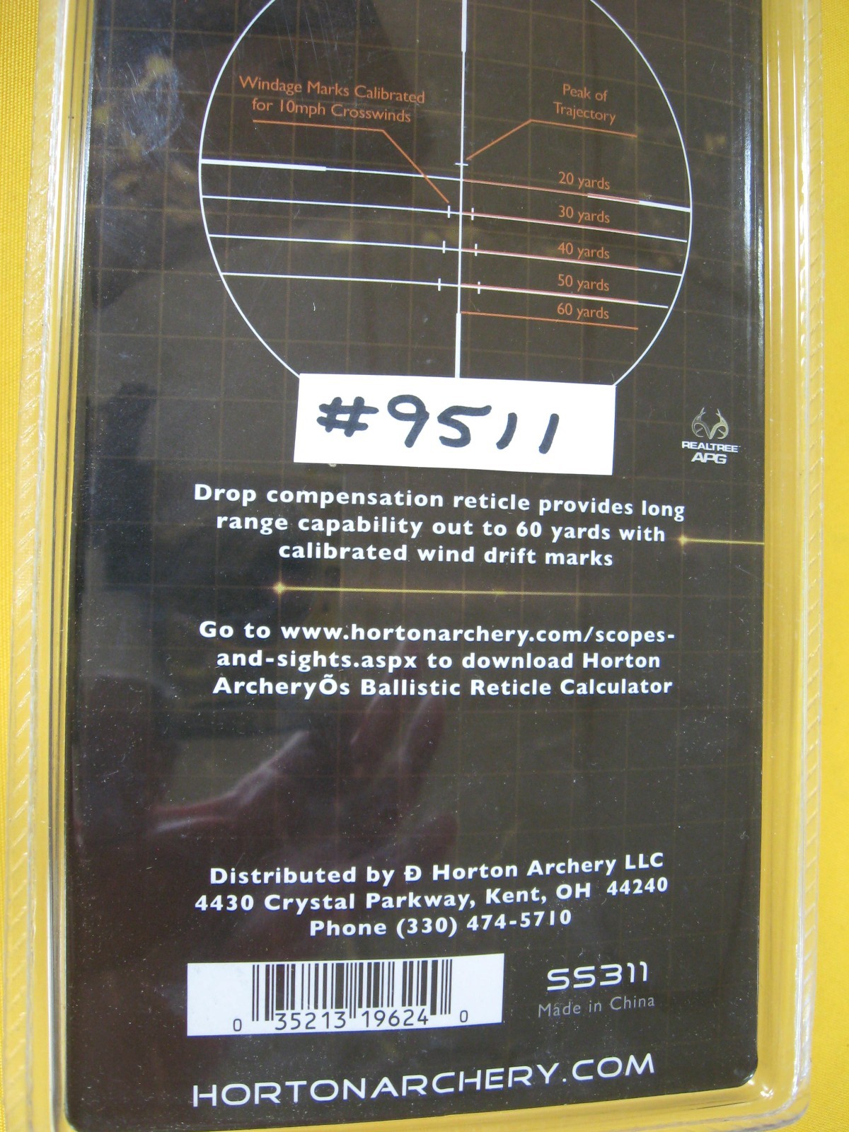 Horton Hawke Crossbow Scope (SS311) Mult-A-Range 4x32 (4 Lines)
