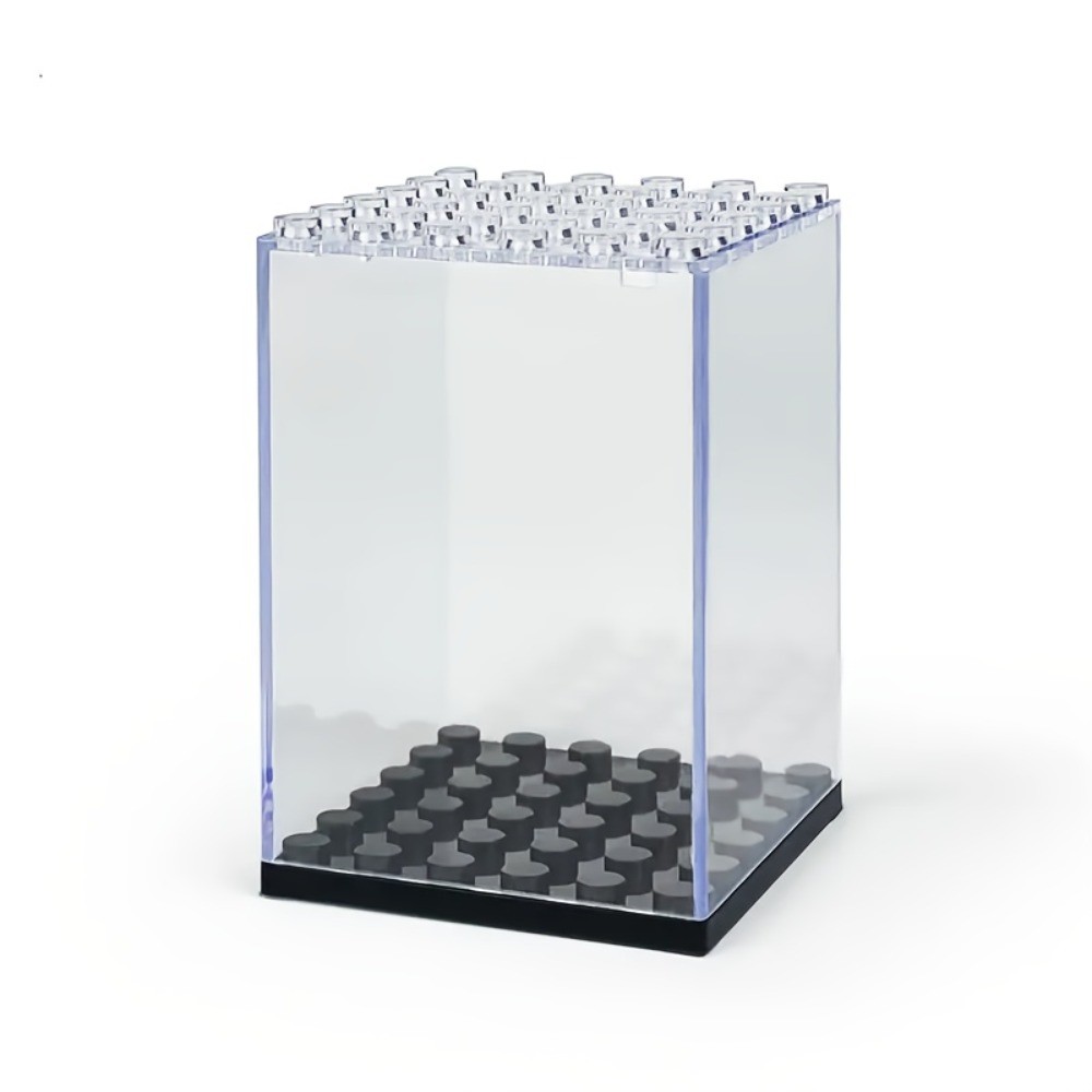 20Pcs Clear Acrylic Minifigure Display Case, Stackable Figure Storage Boxes