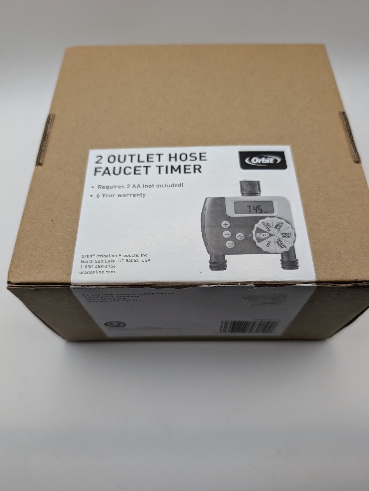 Orbit 2 Outlet Hose Faucet Timer Model 62062N OPEN BOX