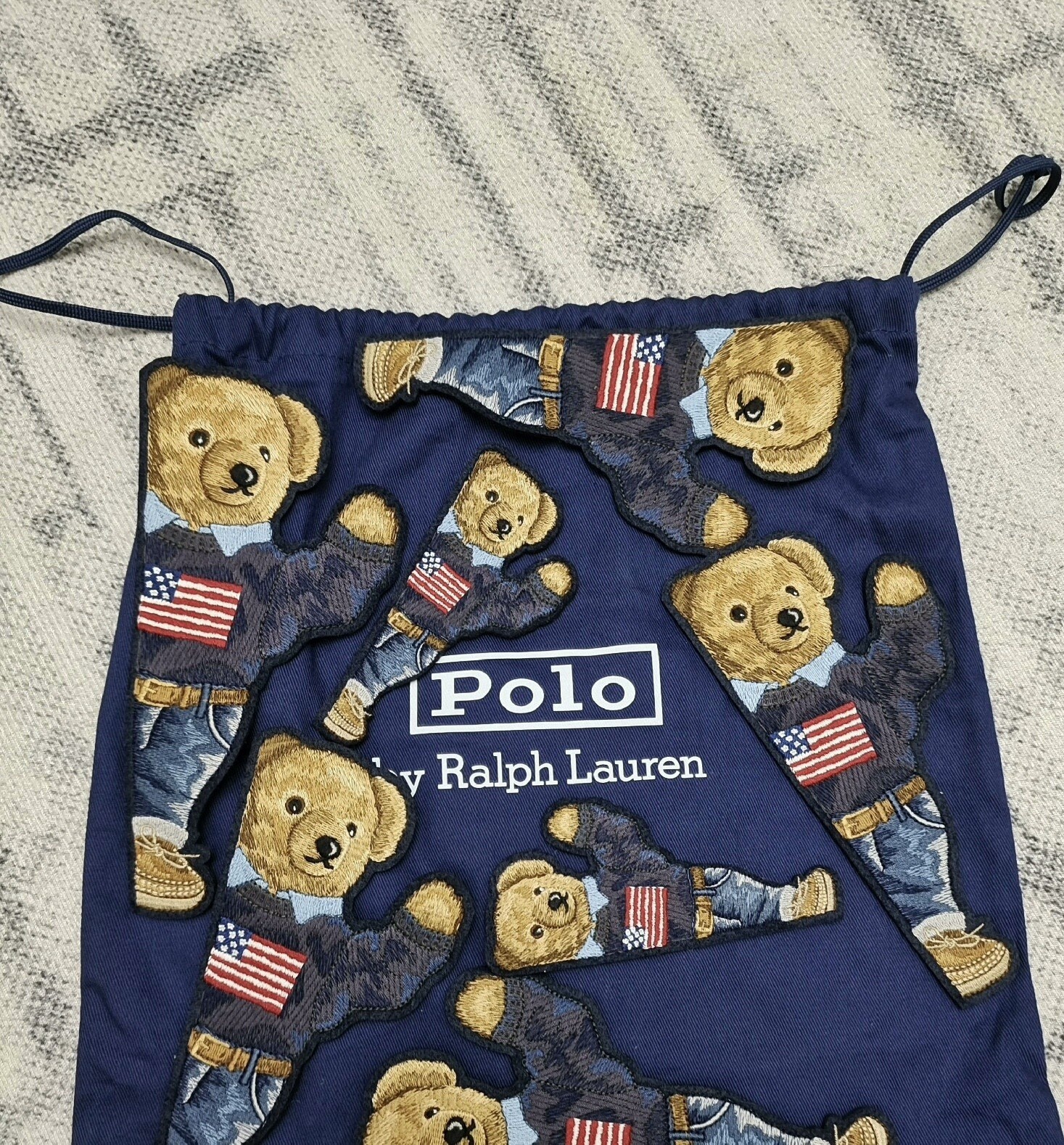 RL Ralph Lauren Polo Bear Embroidered Badge Fabric Patch