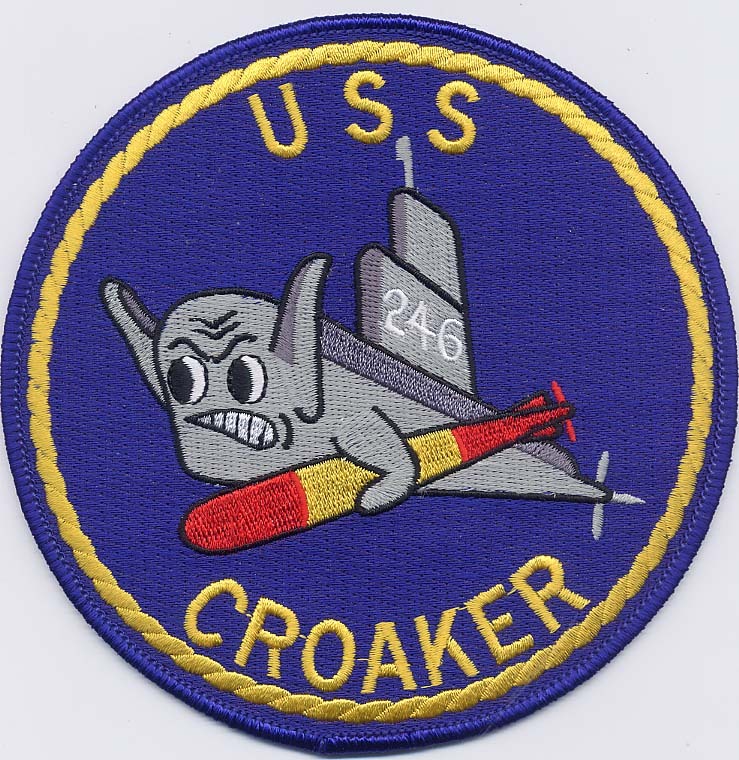 SS 246 USS Croaker SS 246 submarine patch c5931