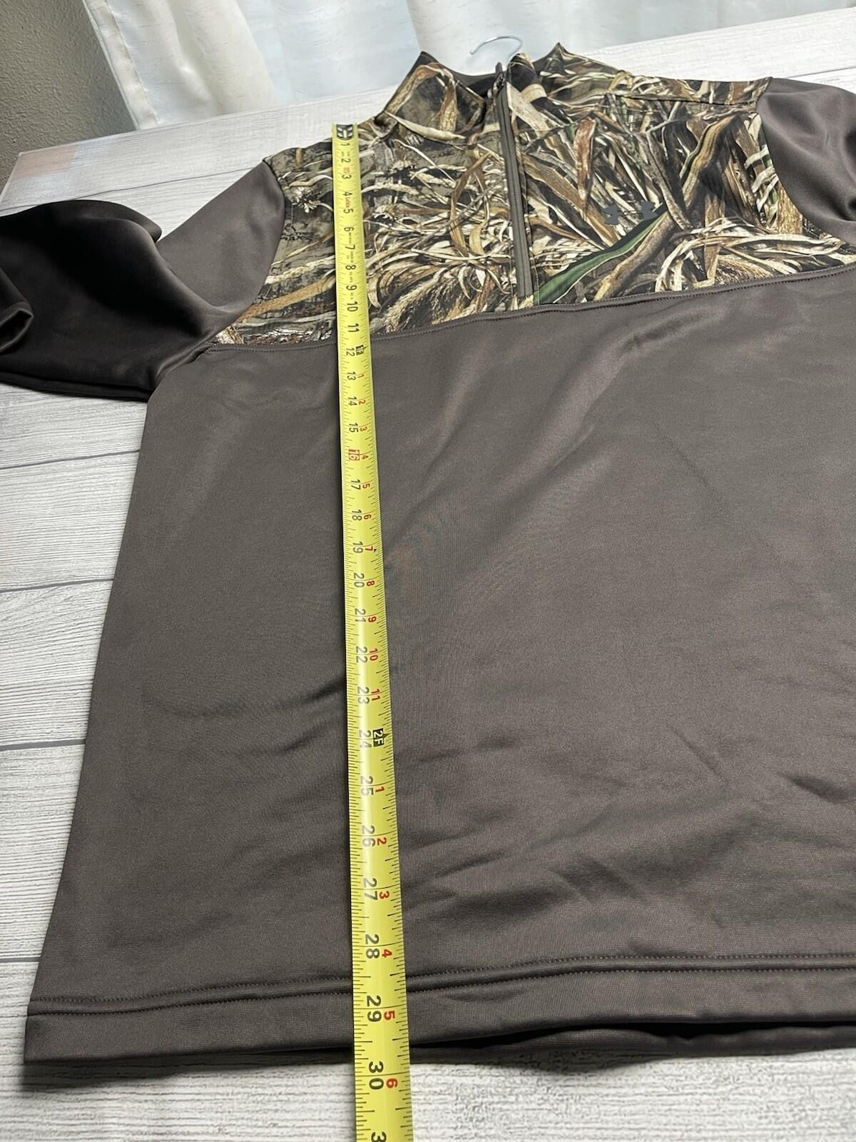 Under Armour 1/4 Zip Pullover Shirt Men's L Realtree