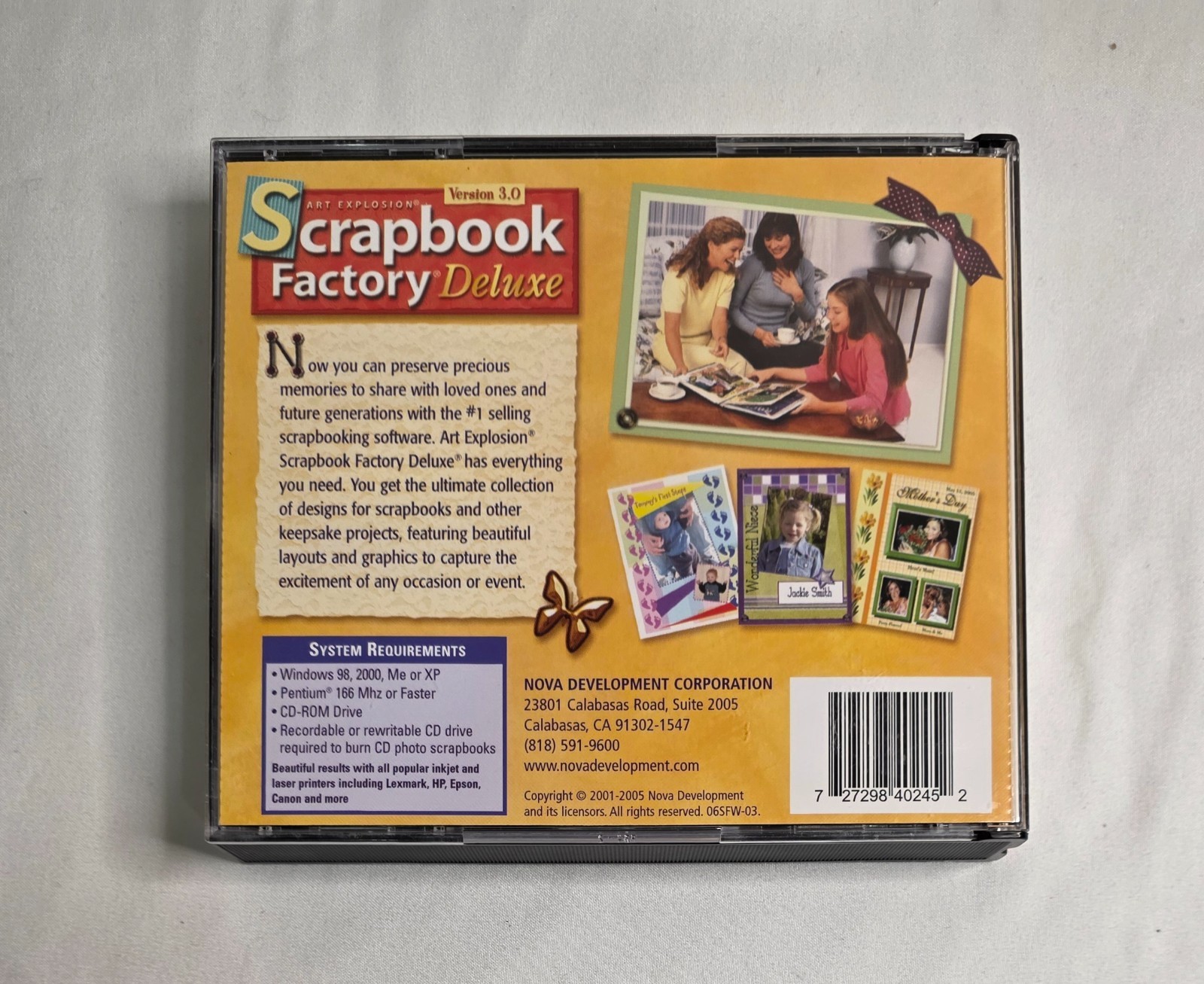 Art Explosion Scrapbook Factory Deluxe Version 3.0 PC CD-ROM 4 Discs