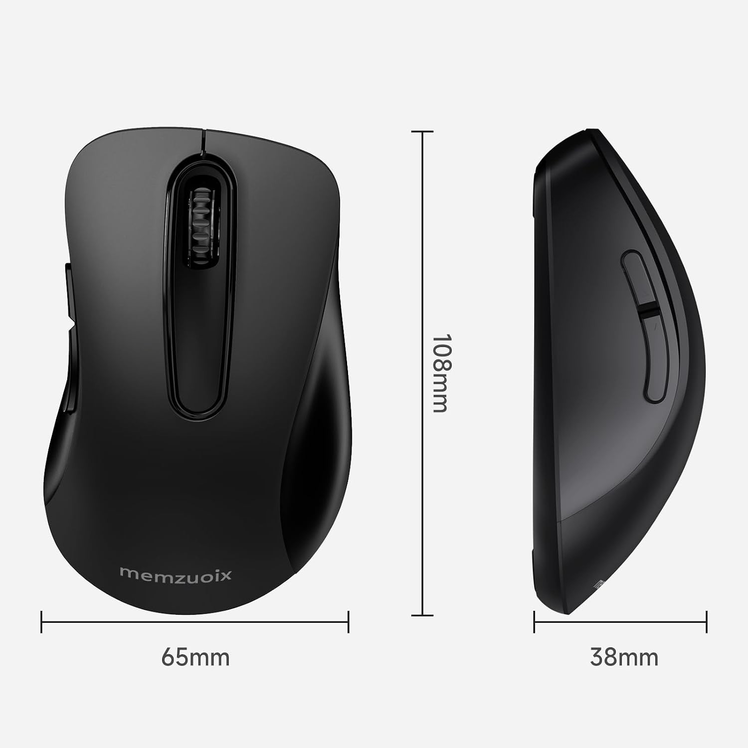 2.4G Wireless Mouse, 1400 DPI Computer Mice with USB Receiver, Portable Wirel...