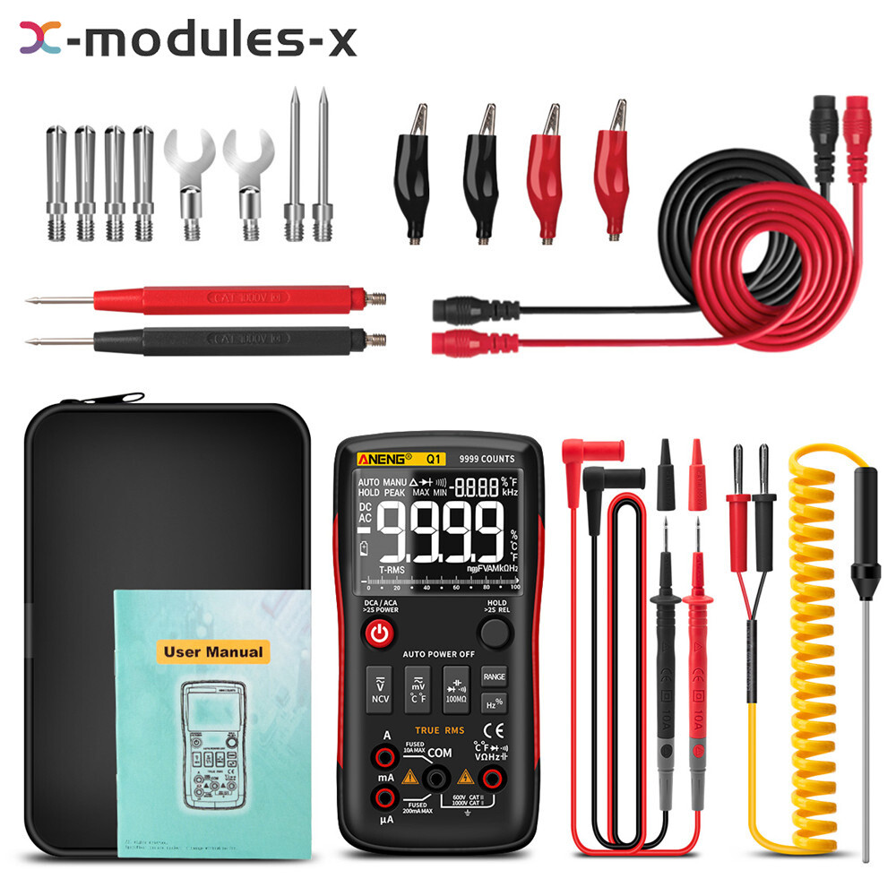 ANENG Q1 Backlight Digital Handheld Multimeter AC/DC Voltage Current NCV Tester