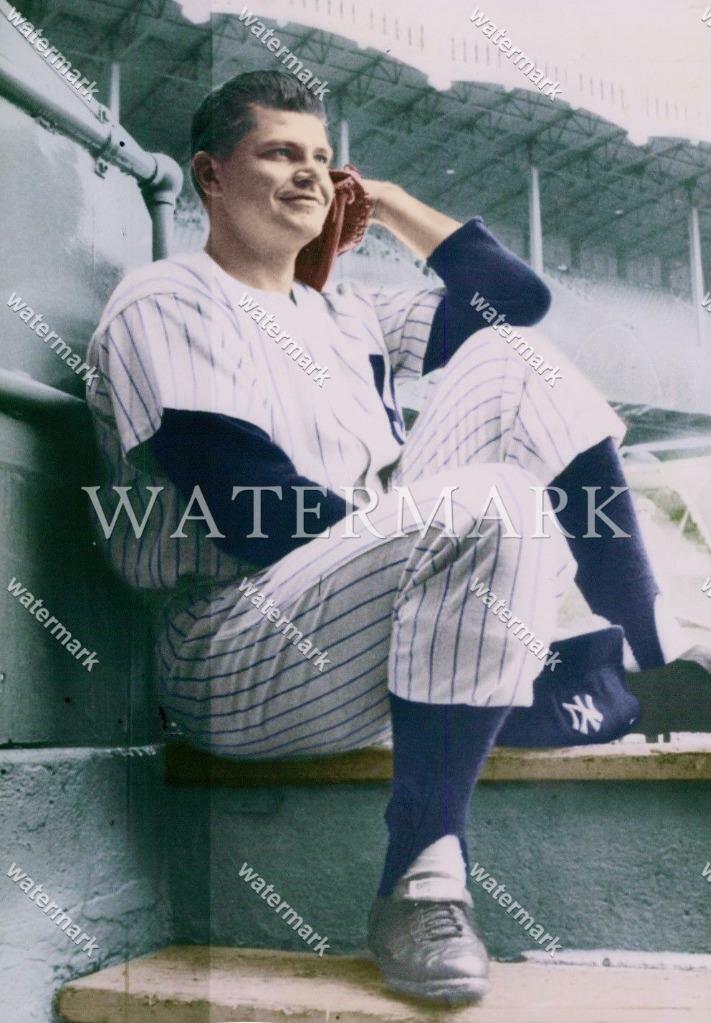 EF449 Bullet Bob Turley New York Yankees 8x10 11x14 16x20 Colorized Photo