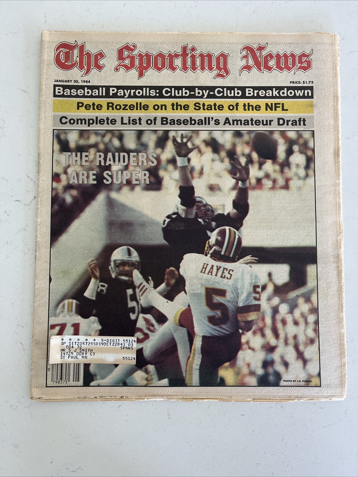 The Sporting News January 30,1984 Oakland Raiders Super Bowl XVIII  (B136)