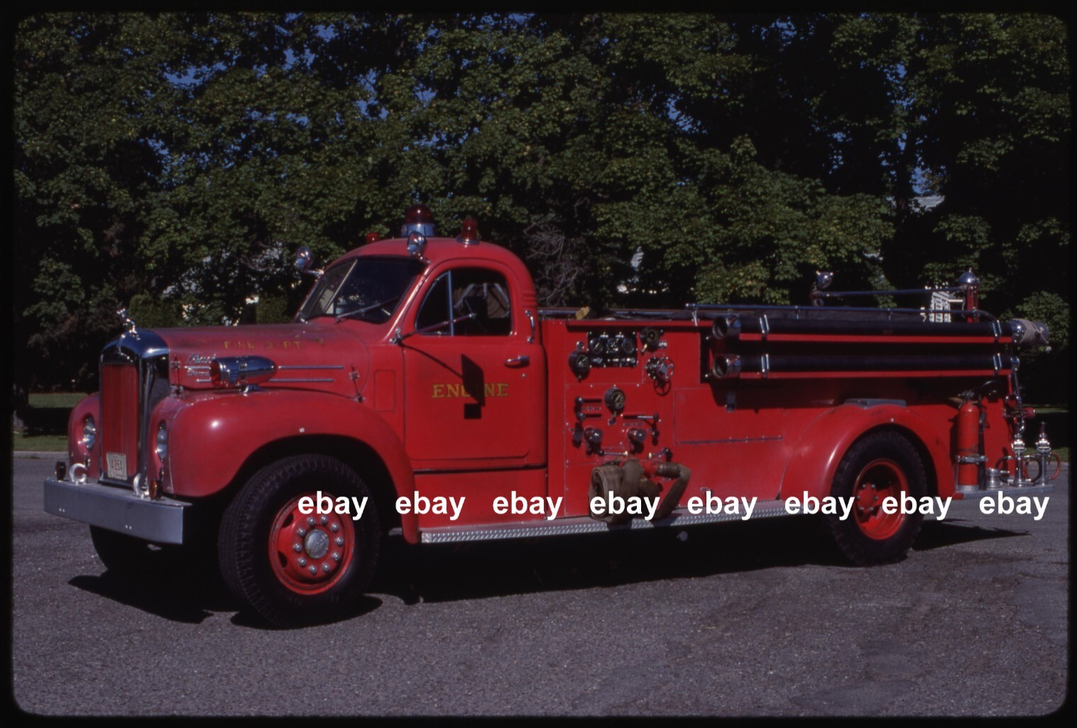 Missoula MT 1954 Mack B pumper Fire Apparatus Slide