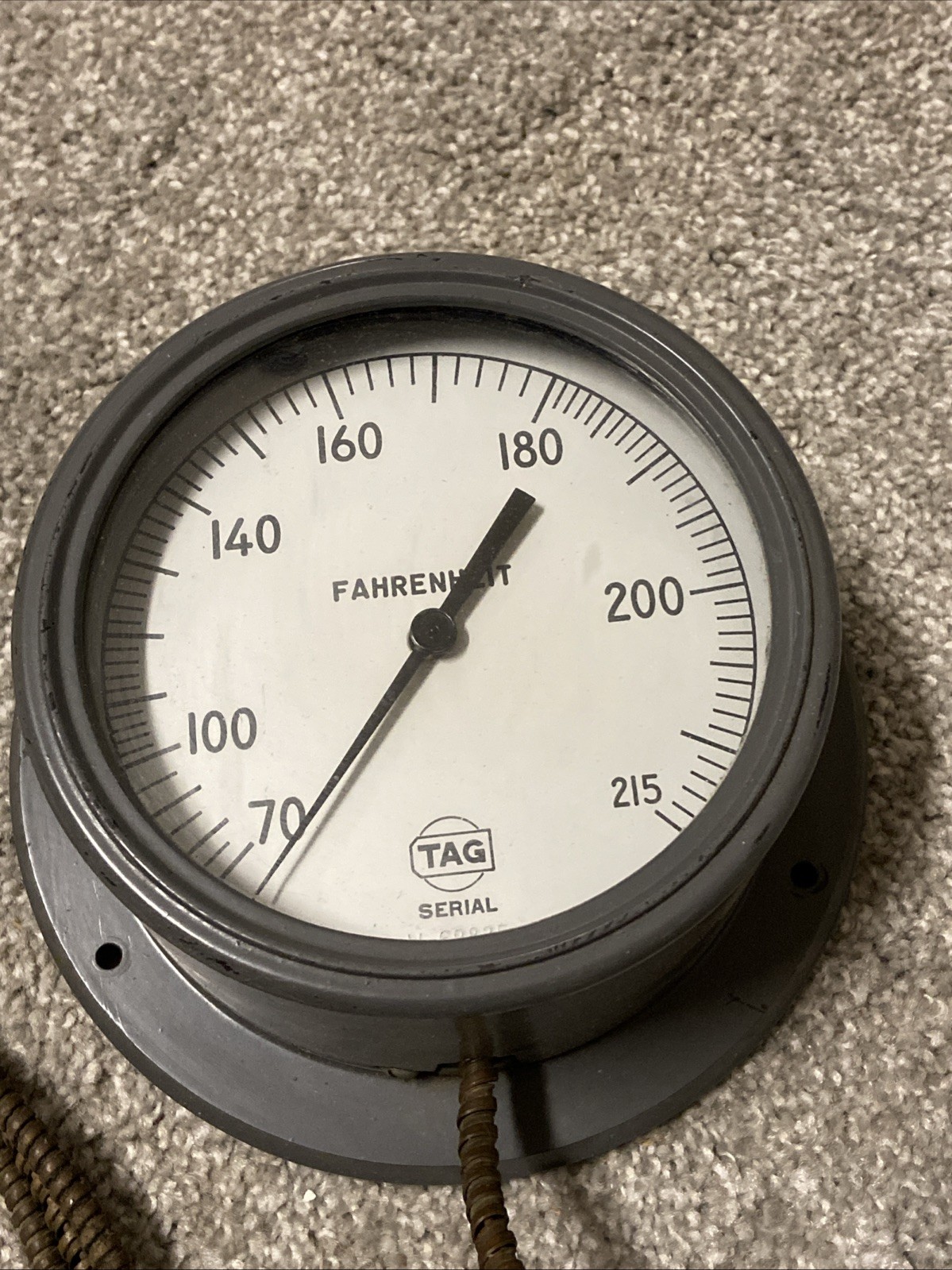 Industrial TAG Thermometer with Sensor Probe Serial # W-69825