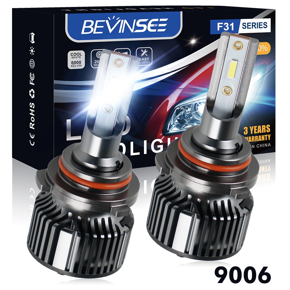 9006 LED Headlight Bulbs 6000K for Toyota Avalon 1995-2007 Low Beam Bright White