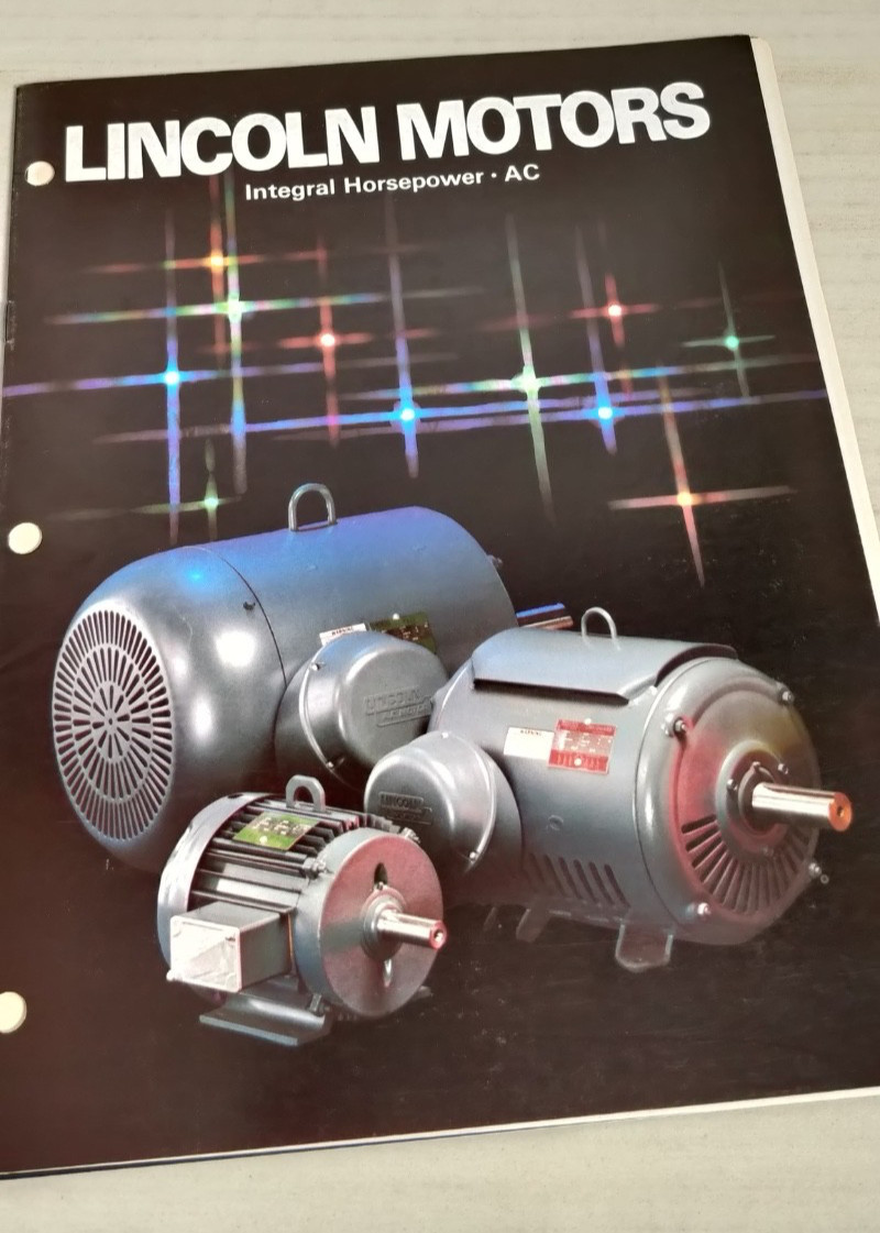 1988 LINCOLN MOTORS Integral Horsepower AC sales brochure / catalog C4