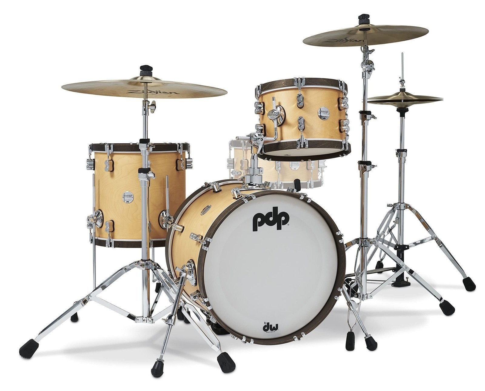 Pacific Drums & Percussion Drum Set Concept Classic 3-Piece Bop, Natural with...