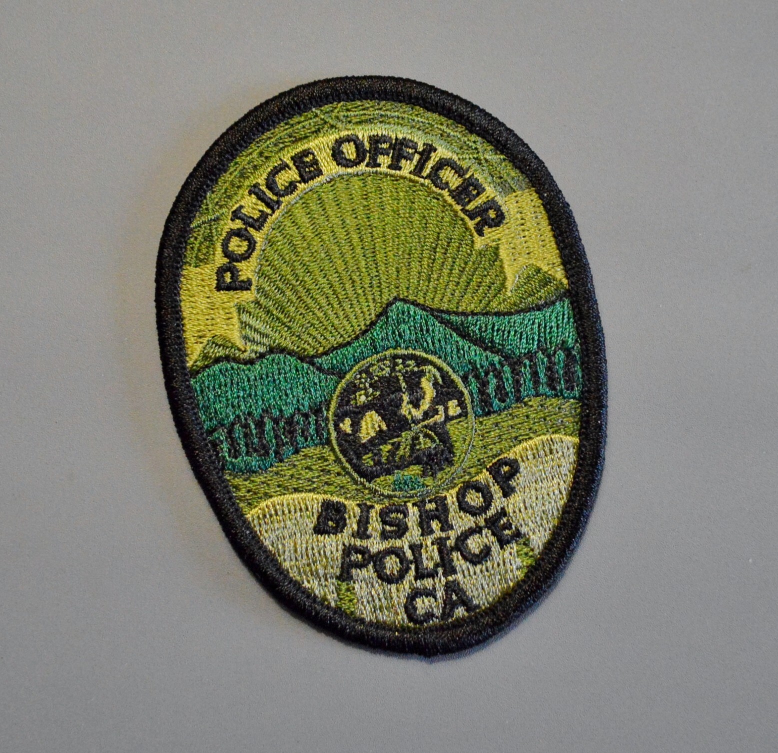 Bishop California Police Officer Subdued Patch ++ Mint CA