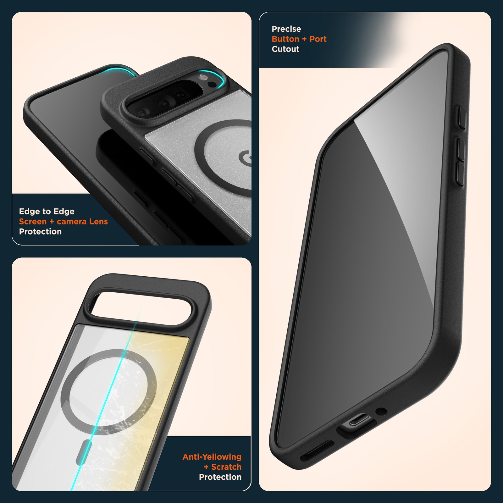 For Google Pixel 10 / 10 Pro SlimShield Case with Belt Clip Holster
