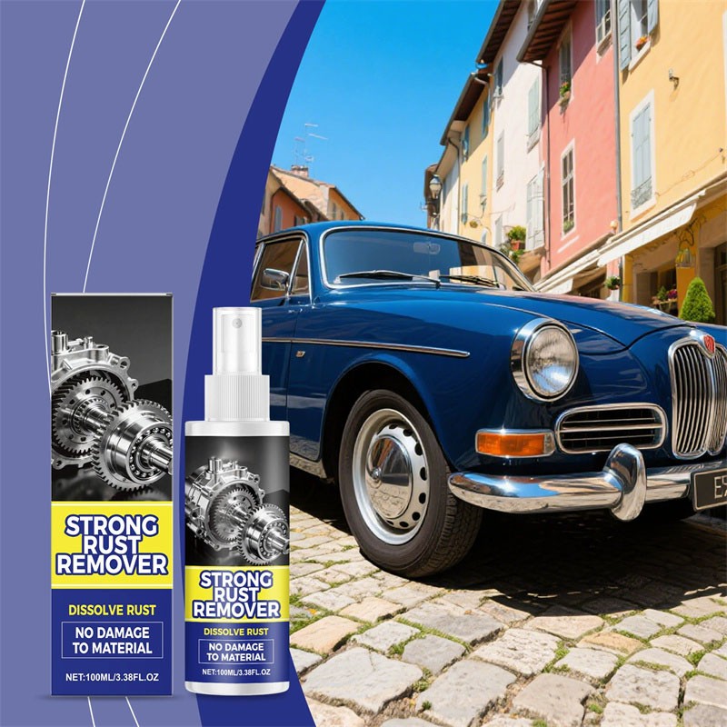 100ml Heavy Duty Rust Remover Spray for Metal - Multipurpose Rust Stain Cleaner