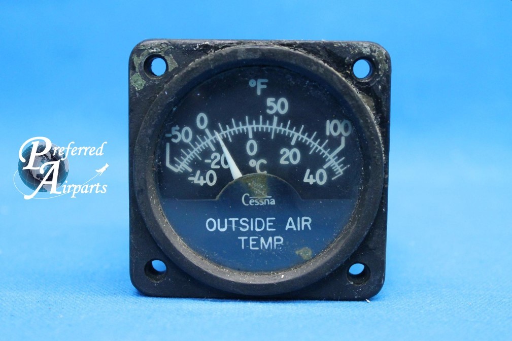 Used Cessna Aircraft Outside Air Temperature Gauge Core, p/n CM2628L1 (23522)
