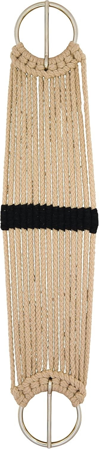 Weaver Leather Rayon 15 Strand Pony Cinch, 24-Inch, Tan/Black