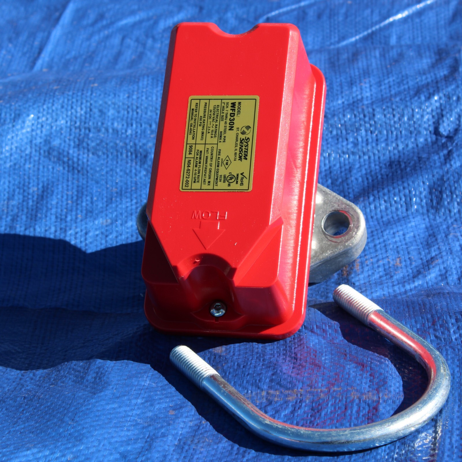 System Sensor WFD30N 3" Waterflow Detector Fire Sprinkler Water Flow Monitoring