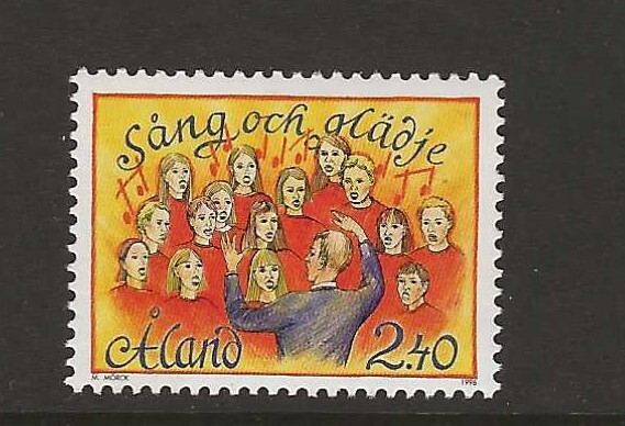 Aland Finland 1996 song and music festival MNH (f115)