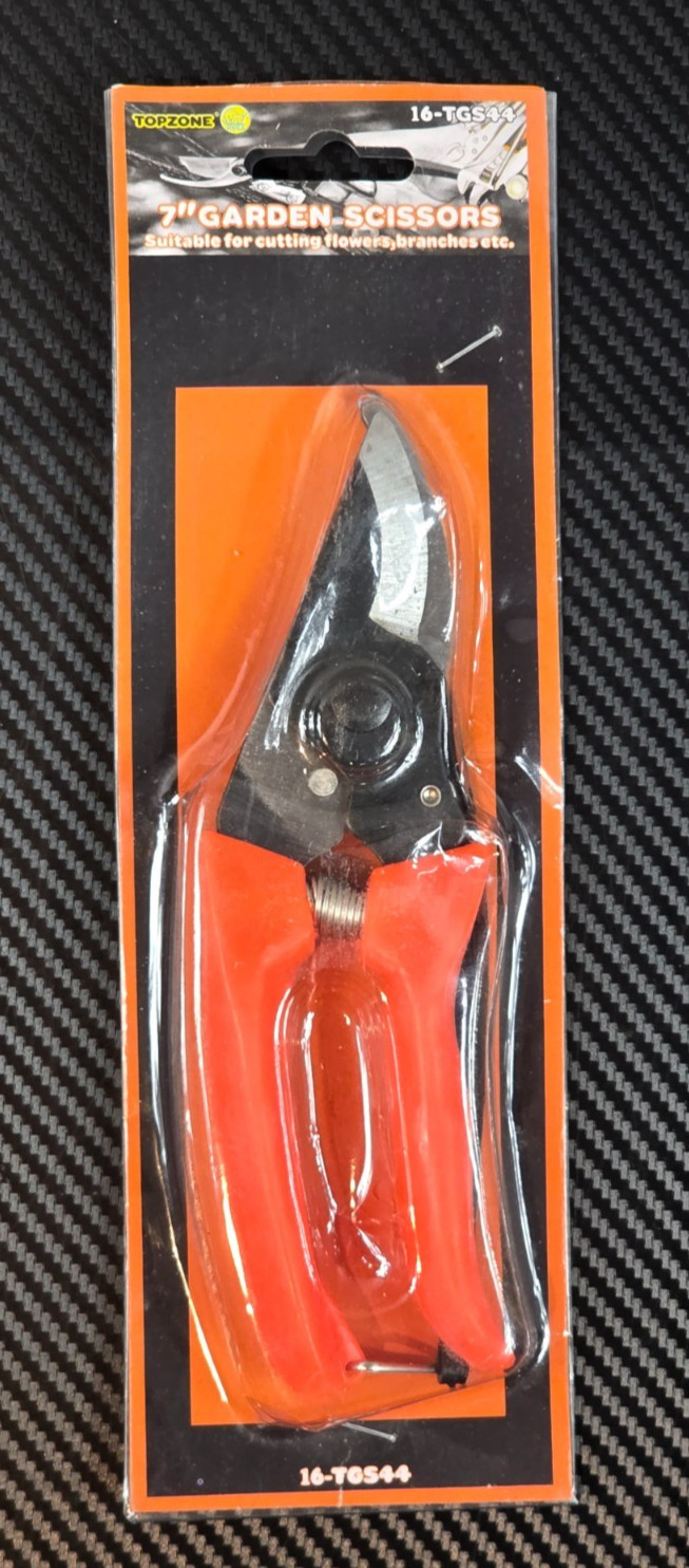 Topzone 7" Plant Garden Scissor Pruning Shears Leaves Branch Cutter #16-TGS44