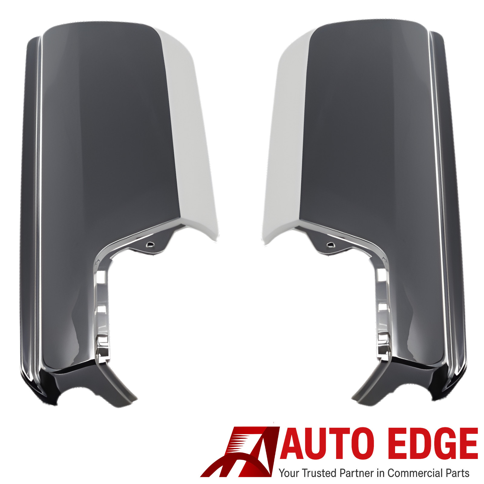 FITS Mercedes Actros Chrome Mirror Back Cover RH & LH Pair Short Arm