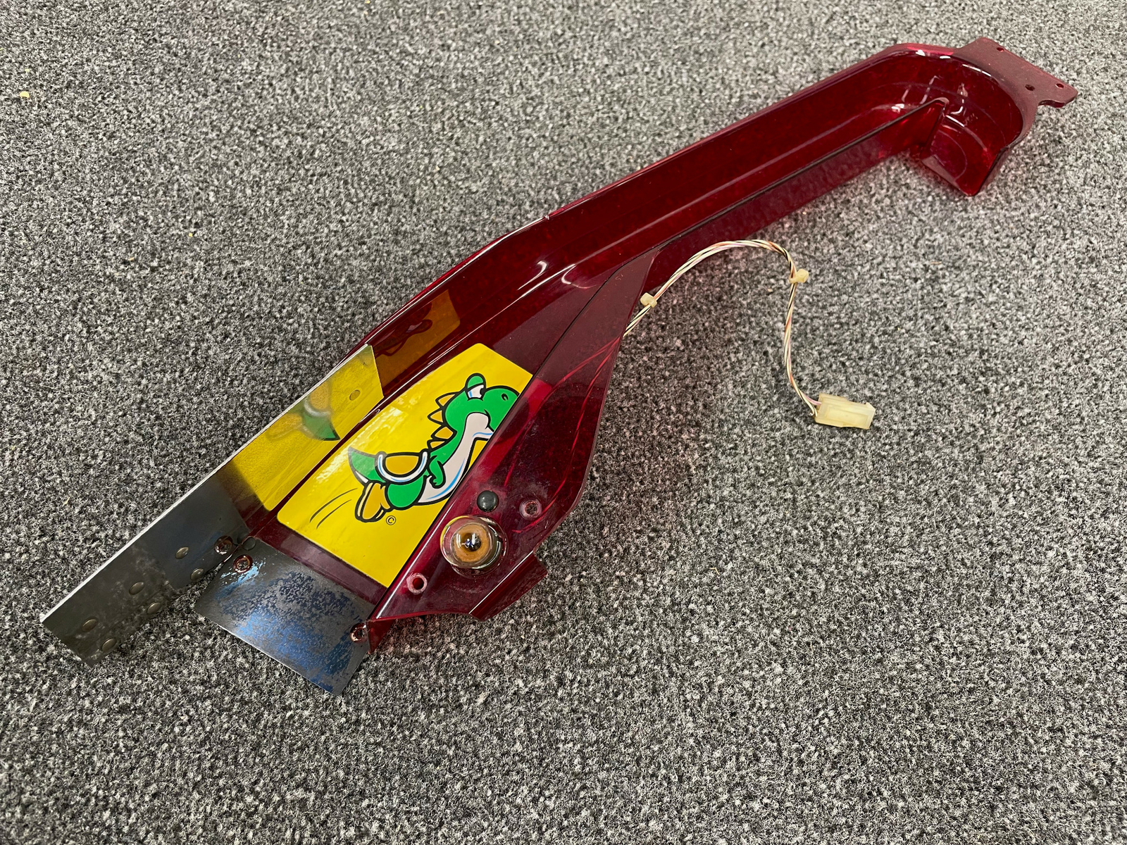 Gottlieb Super Mario Bros. Pinball Machine Playfield Red Plastic Left Ramp