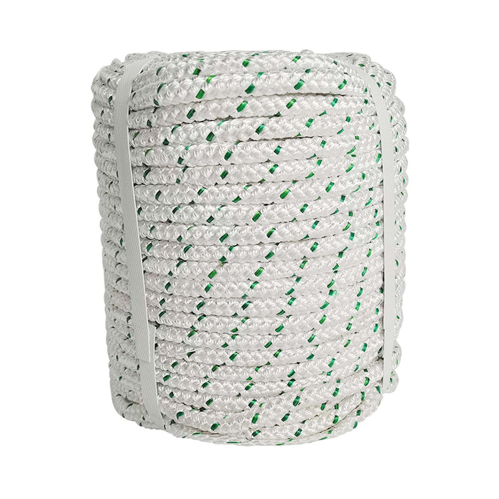 3/8 in Braid Polyester Rope, 100 FT Arborist Rigging Rope for Camping Swings ...