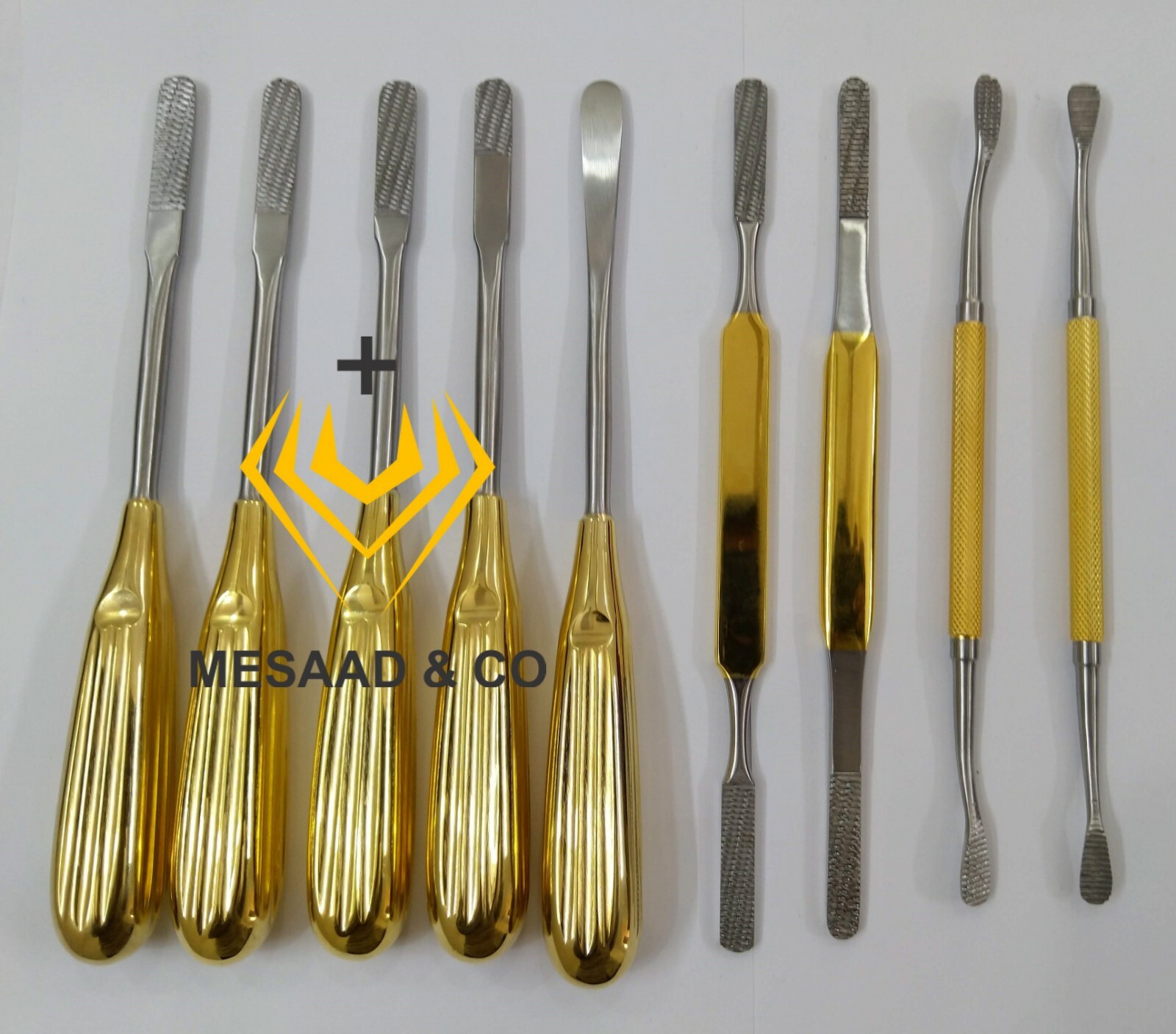New Nasal Rasp Rhinoplasty Nasal Nose Job Rasps Care Instruments Set of 9 Pcs CE