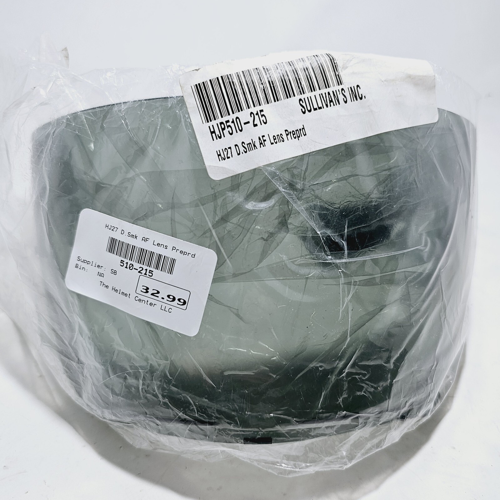 HJC HJ-27 Anti-Fog Pin-Prepared Shield for DS-X1 Helmet - Dark Smoke - 510-215
