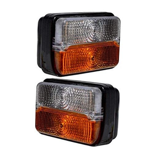 Front Indicator Lamp tractor lights Set with 12V Bulb Compatible with Massey