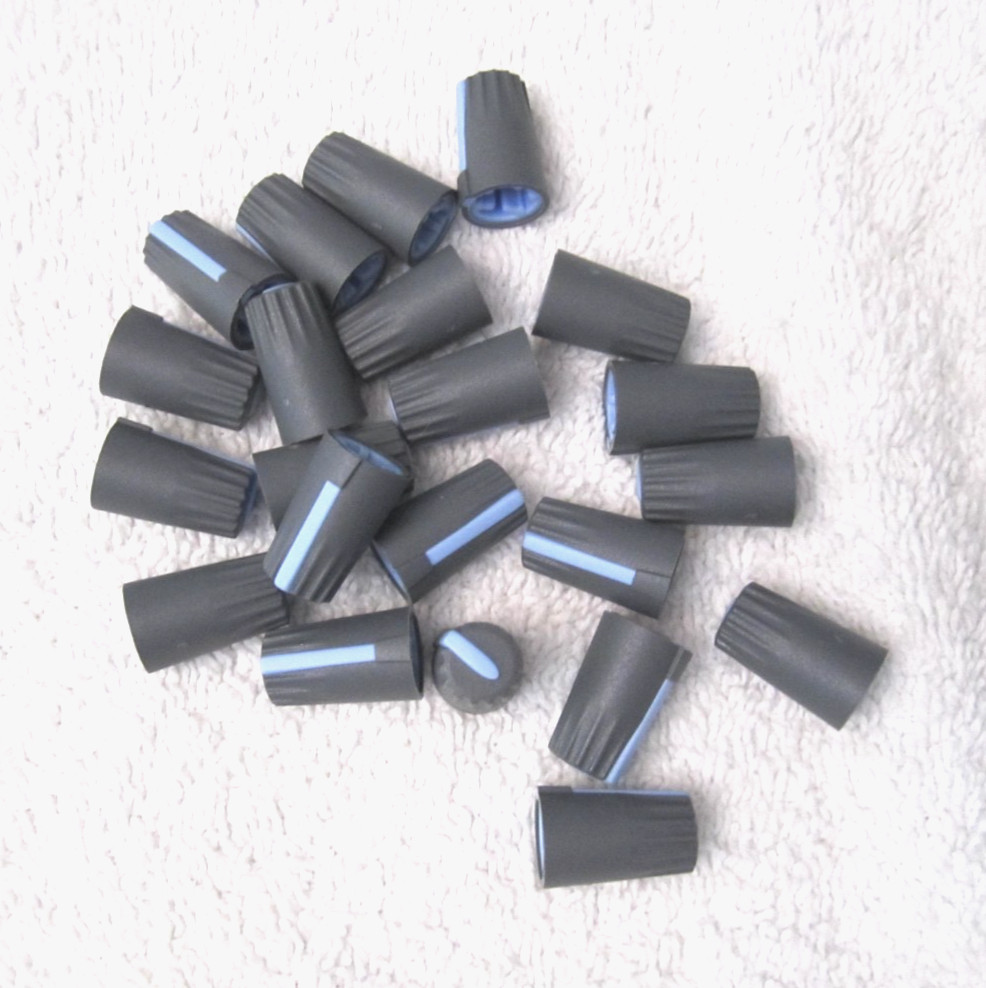 MIXED LOT of MIXER CONSOLE KNOBS SLIDES - 102 PIECES TOTAL