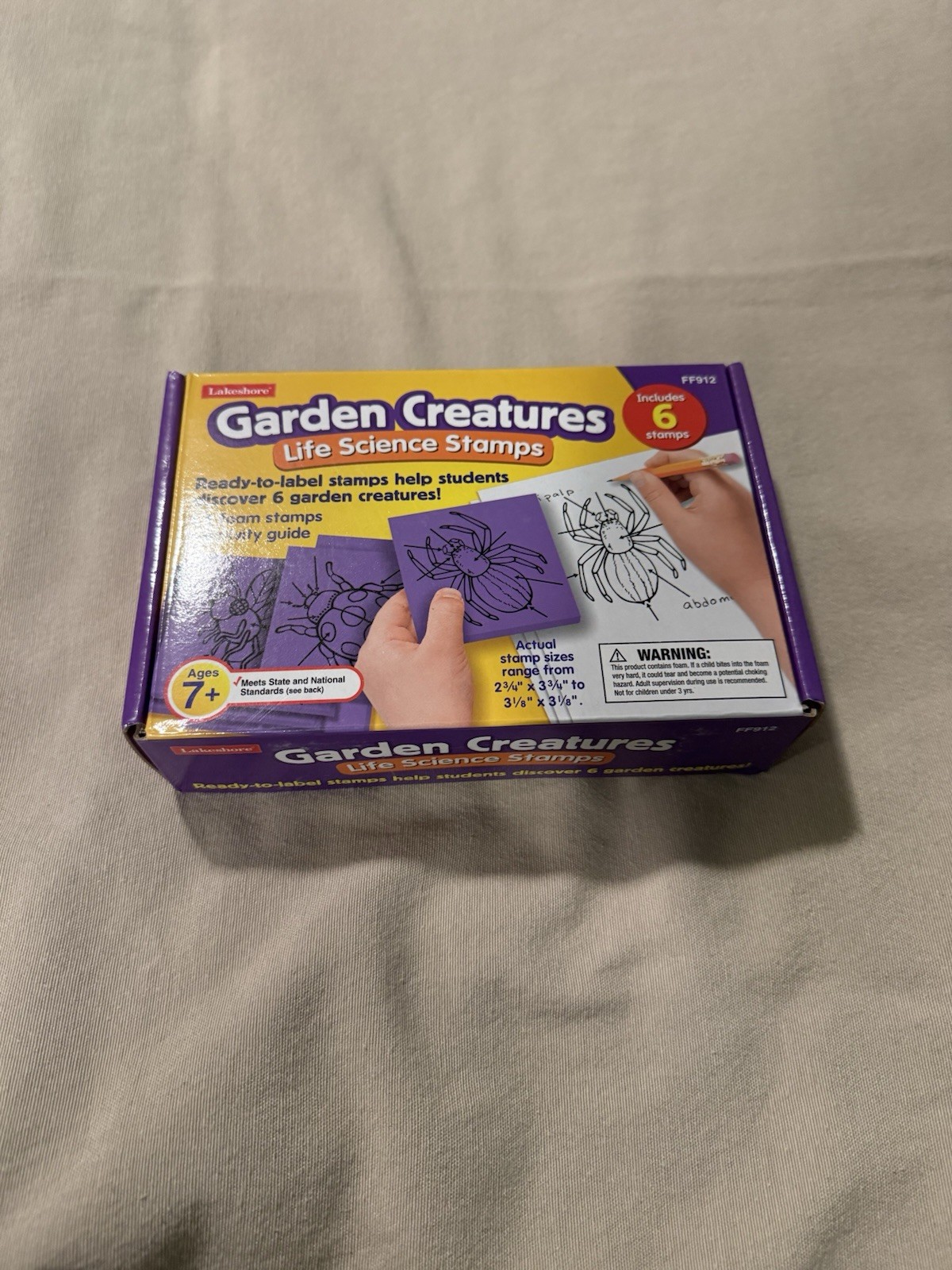 Lakeshore Garden Creatures Life Science Stamps New