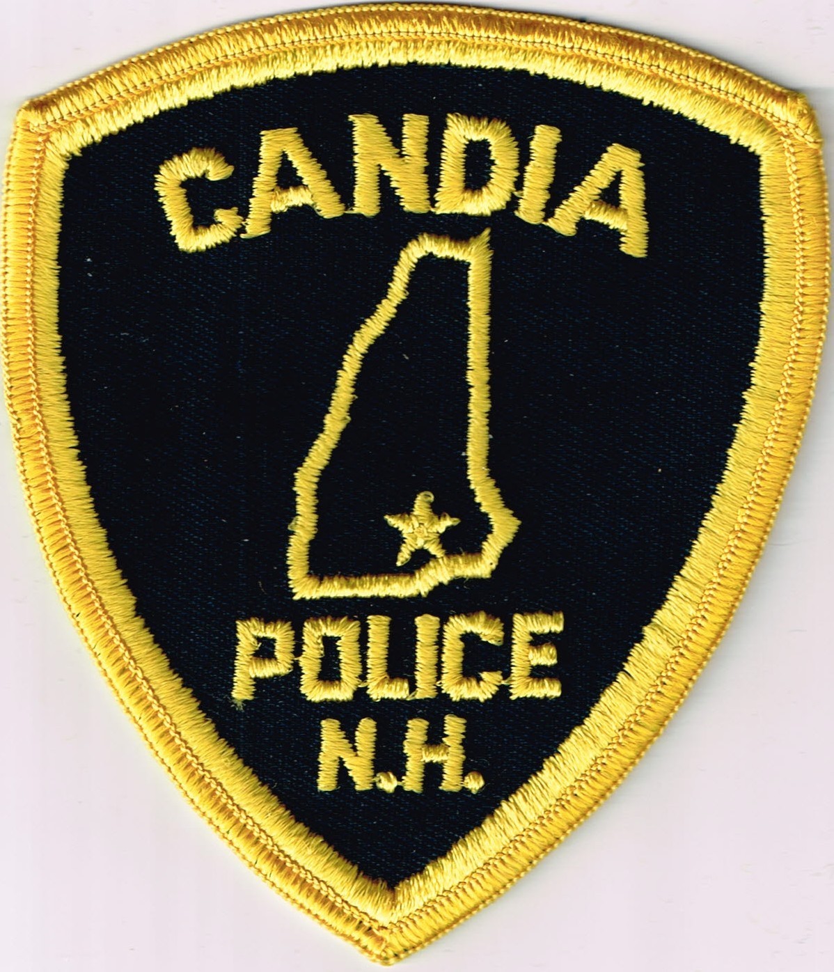 old style  Candia Police, New Hampshire patch