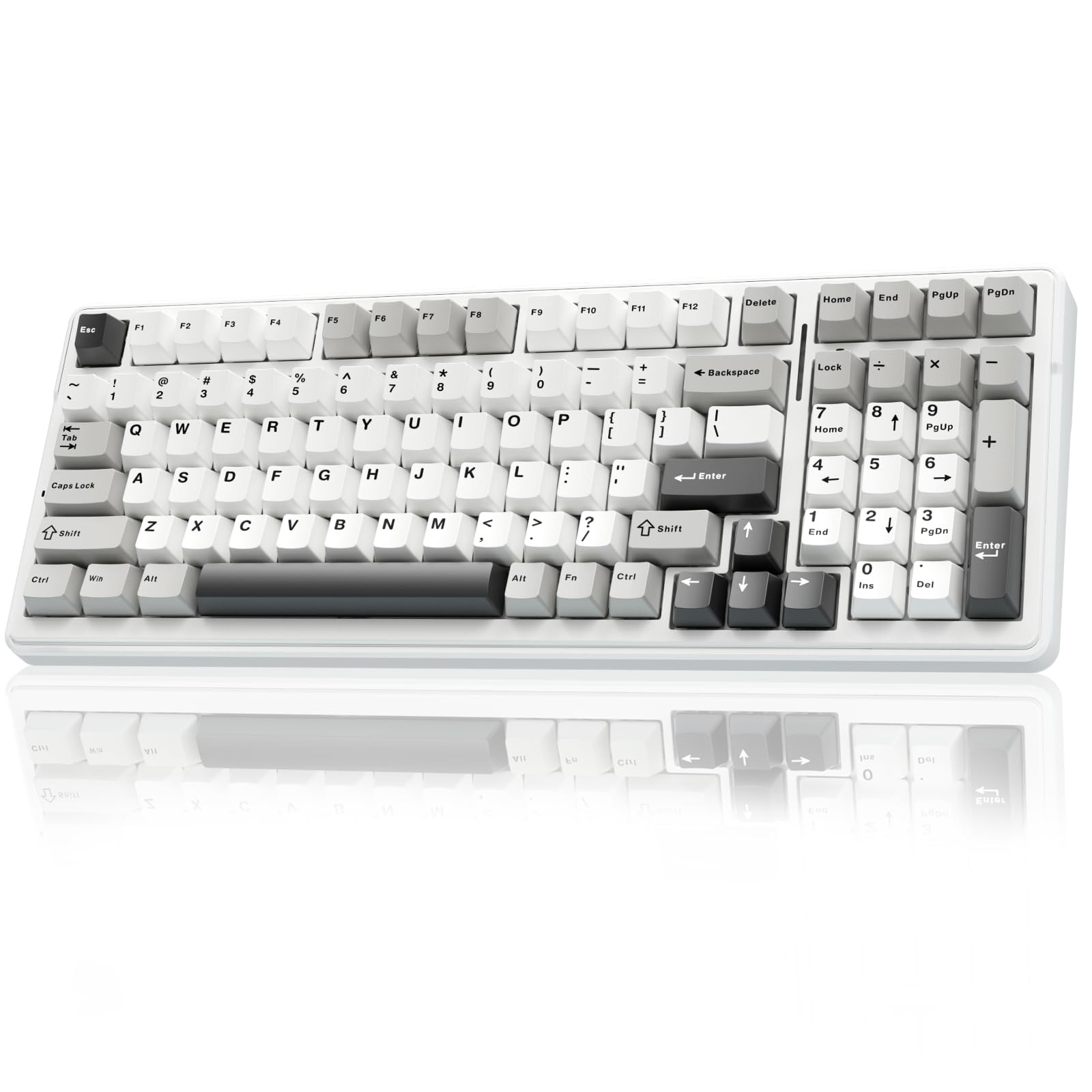Aula F99 Wireless Mechanical Keyboardtri-Mode Bt5.0/2.4Ghz/Usb-C Hot Swappable