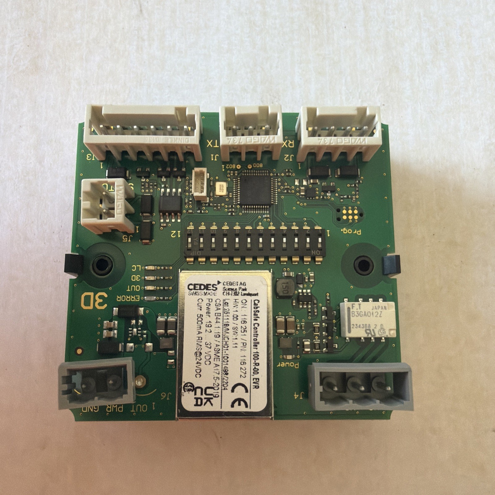 Cedes AG Sensor Interface Board 3D CABSAFE CONTROLLER 100-R-00 PN:116272