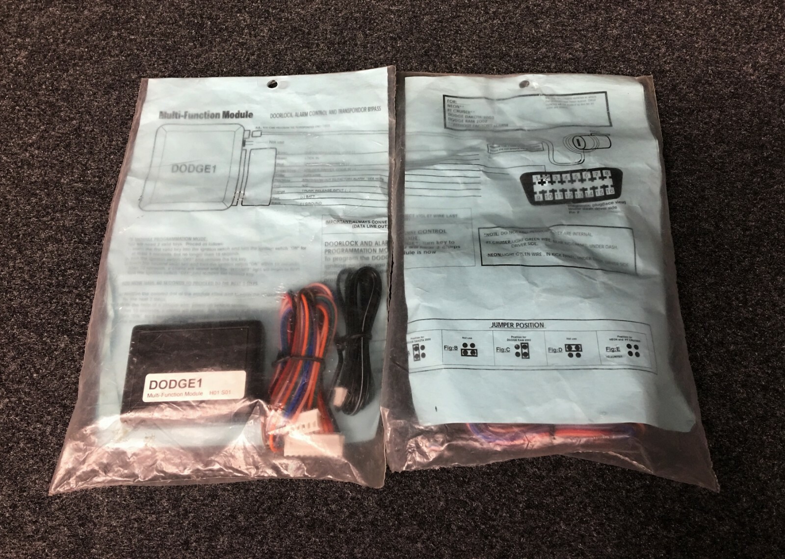 AST DODGE1 MULTI FUNCTION MODULE DOORLOCK, ALARM CONTROL AND TRANSPONDER BYPASS