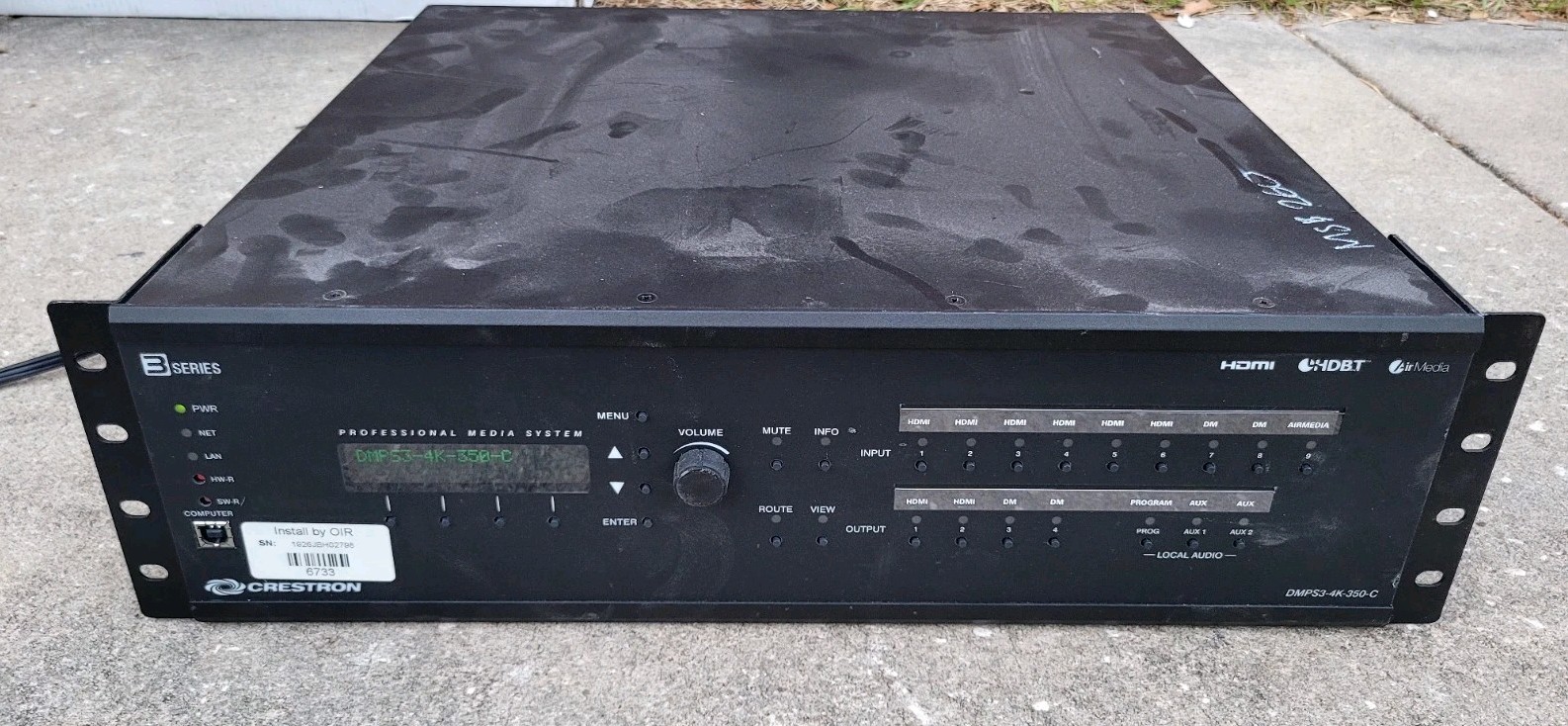 CRESTRON  DMPS3-4K-350-C 4K Digital Media Presentation system W/PoDM Input Power