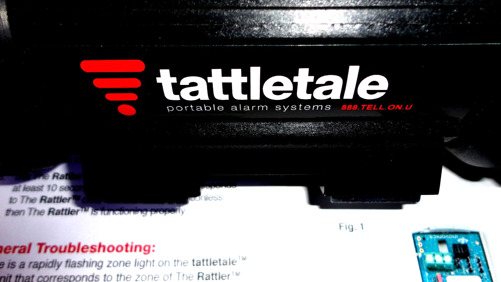 Tattletale Security / The Rattler ™ / Tamper Proof / Easy Set-Up