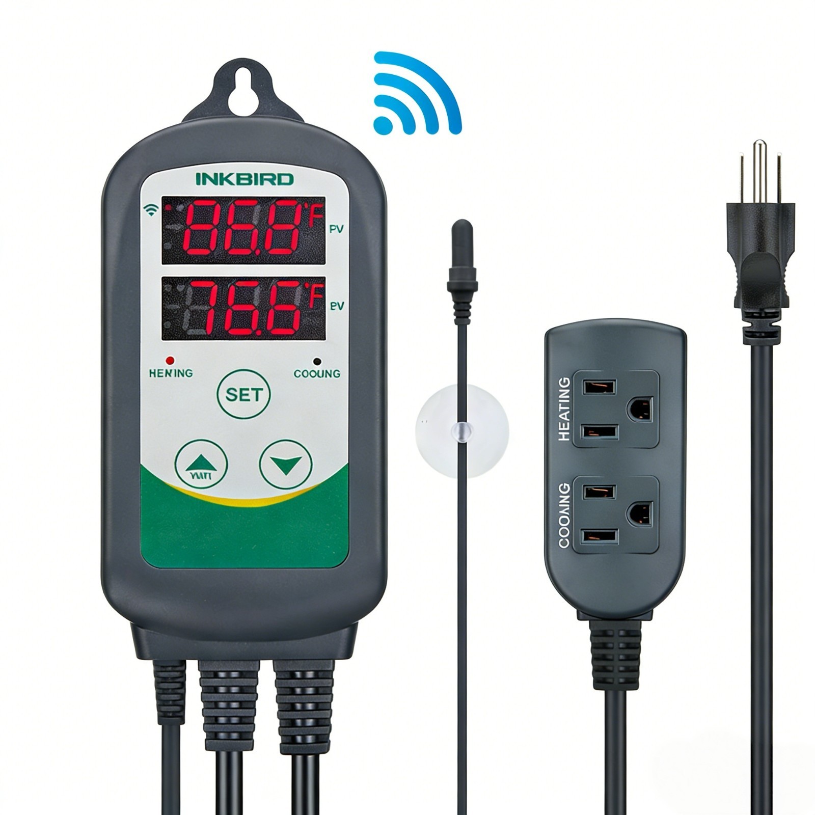 WiFi ITC-308 Digital Aquarium Thermostat Heater Cooler Tank Saltwater Dual Relay