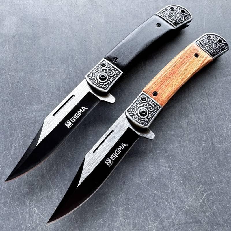Classic Western Country Style Gentleman Spring Assisted Folding Pocket Knife