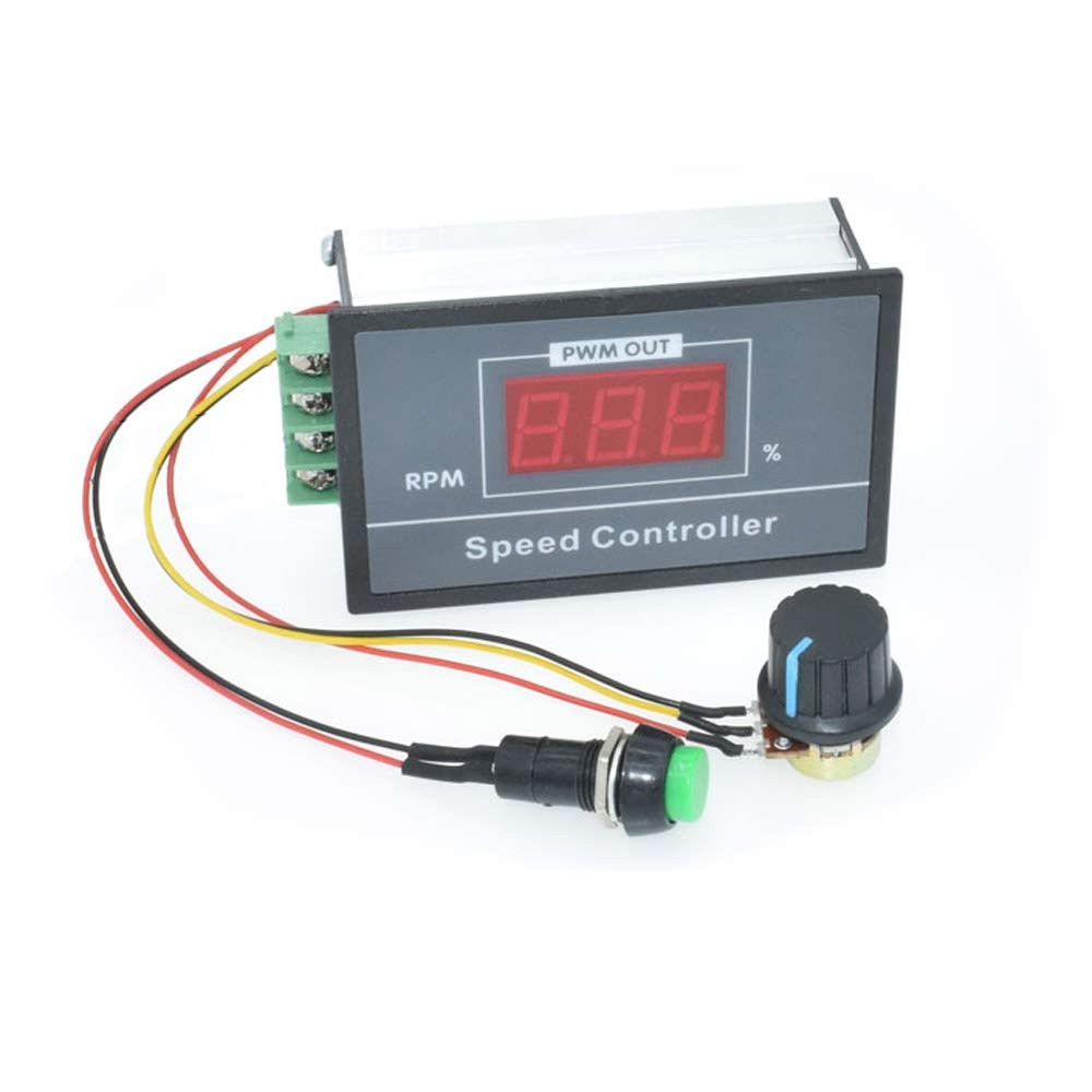 tatoko DC Speed Controller 6-60V 12V 24V 36V 48V 30A PWM Motor Speed...