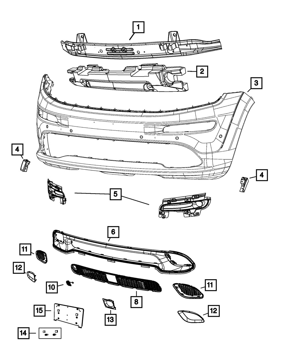 Genuine Mopar Adaptive Cruise Control Bezel 68311031AA