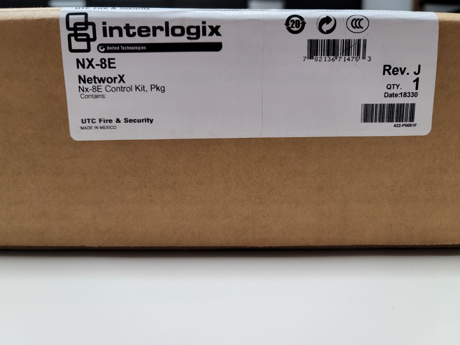 Interlogix GE Security NetworX NX-8E Alarm Control Panel Board & Enclosure NEW