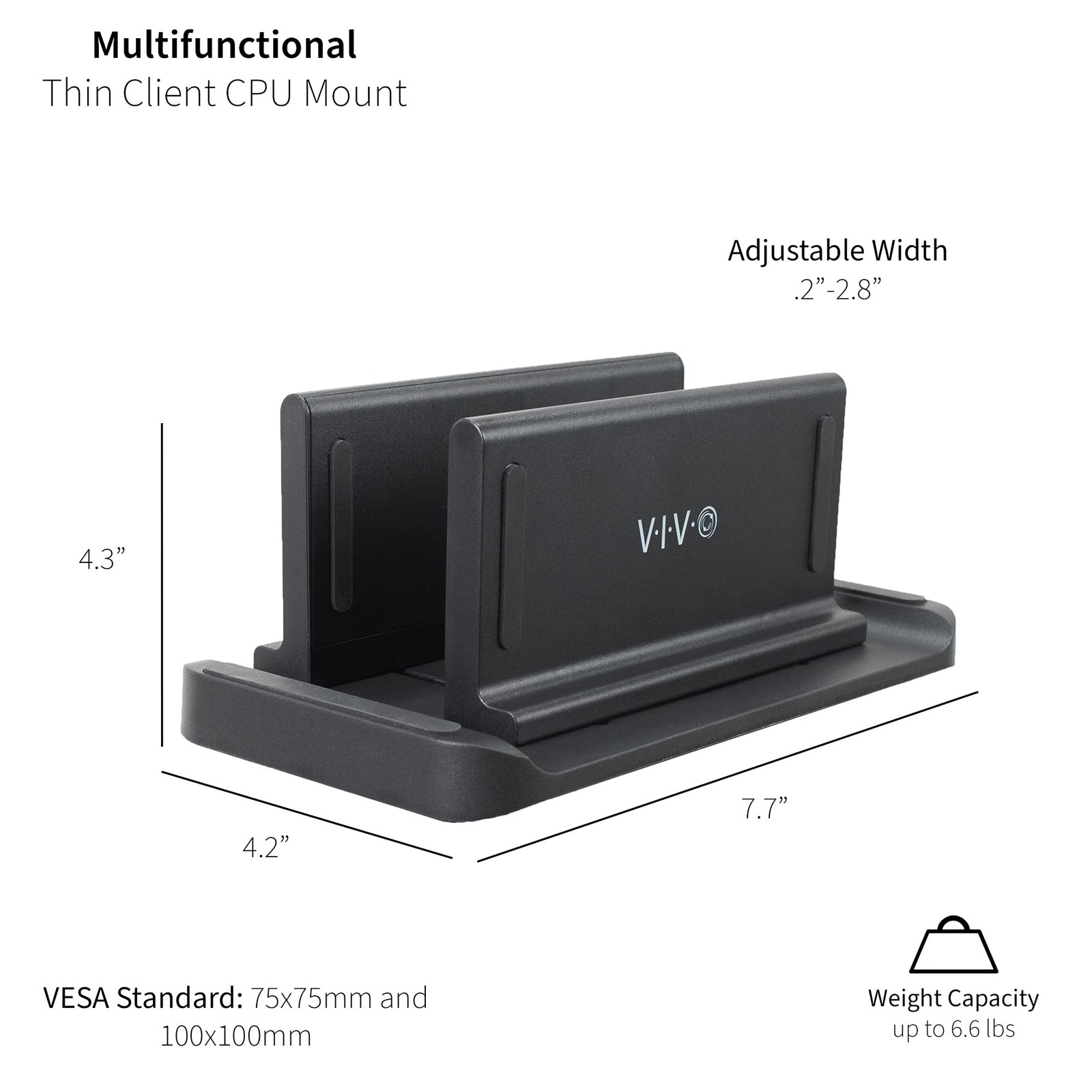 Multifunctional Adjustable Thin Client Mini PC Mount Bracket CPU VESA Monitor...