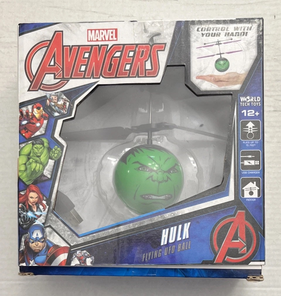 Marvel Avengers Marvel Hulk Flying UFO Ball Helicopter New 33195 Ages 6+