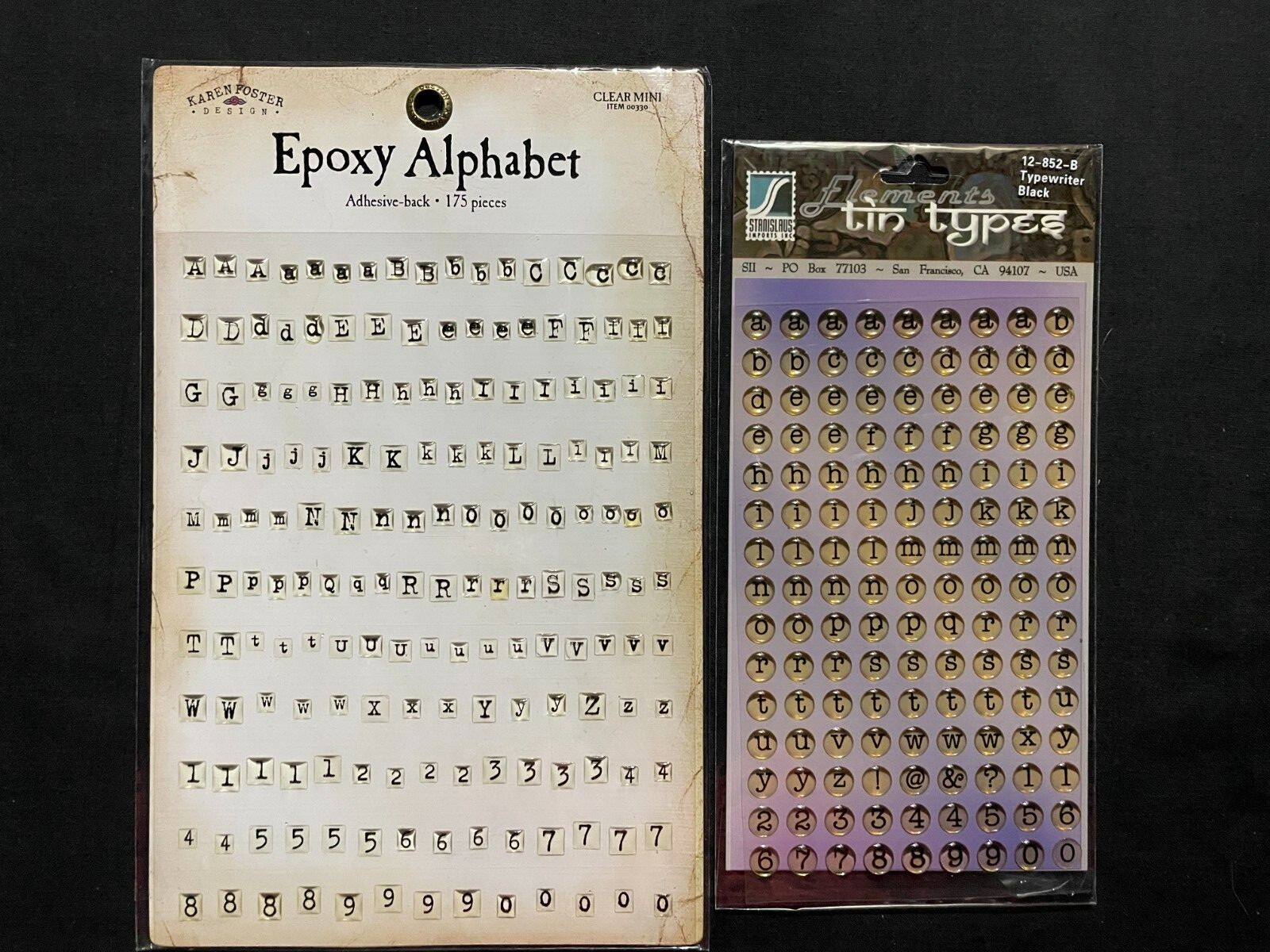 ASSORTED EPOXY ALPHABETS