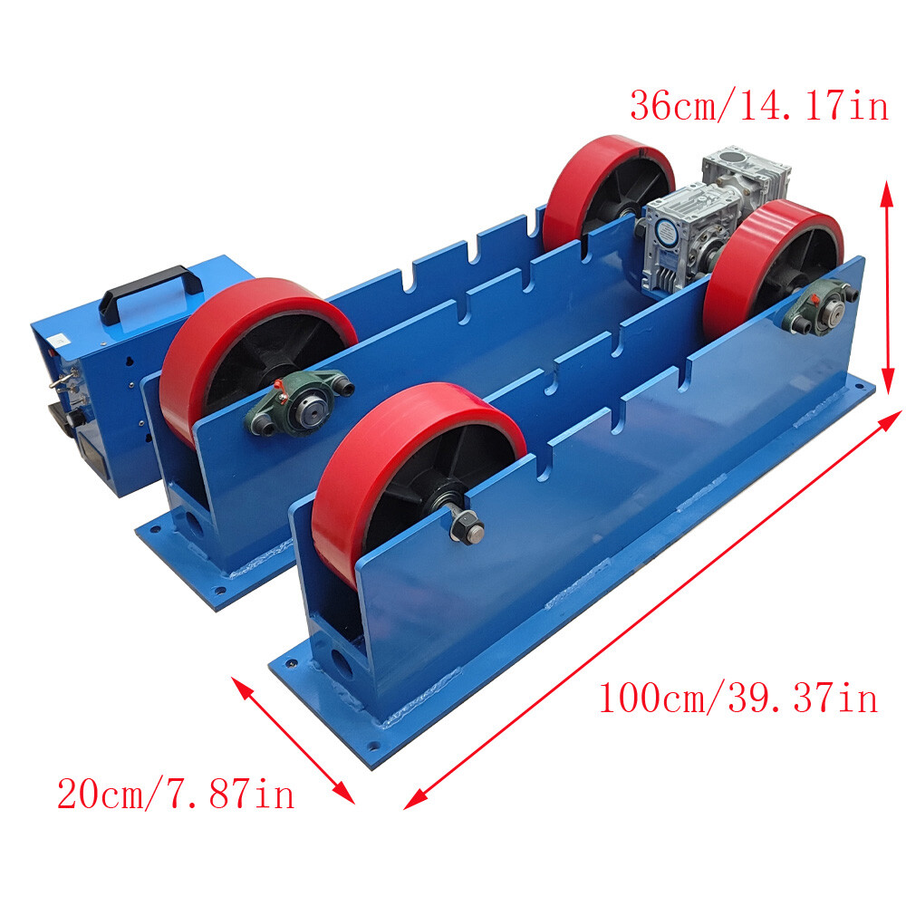 4400LB Adjustable Linkage Roller Welding Support Welding Tank Turning Rolls 110V