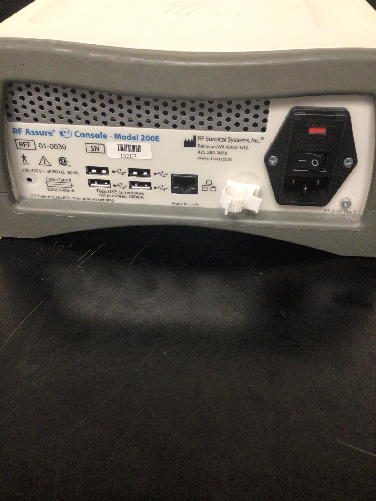 RF Assure Model 200E Surgical Systems Inc. | No Power Adapter