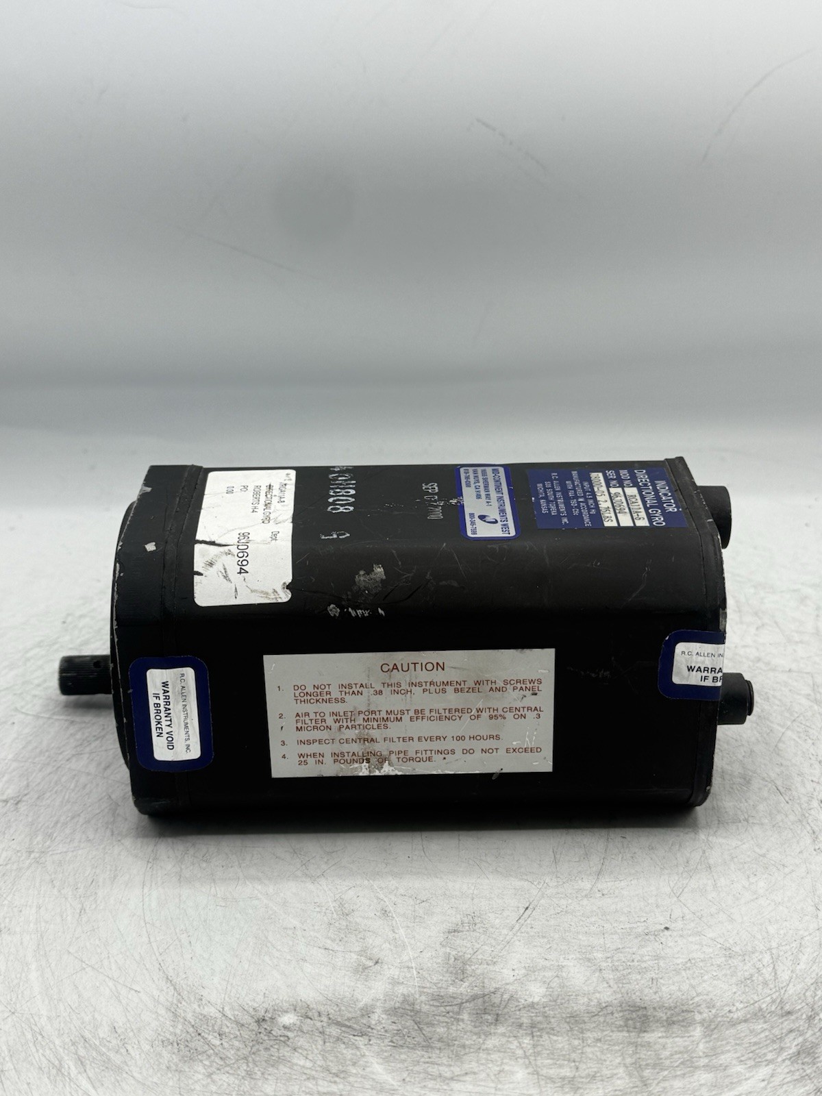RC Allen Instruments Directional Gyro Indicator M/N: RCA11A-8 READ